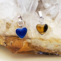 Aros Presión Colgante Corazón Reversible