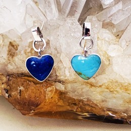 Aros Presión Colgante Corazón Reversible