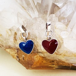 Aros Presión Colgante Corazón Reversible