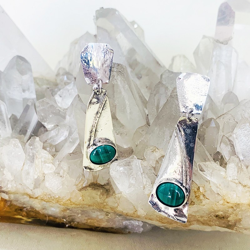 AROS MARTILLADOS MALAQUITA AROS MARTILLADOS MALAQUITA