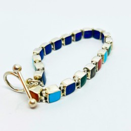 PULSERA CUADRILLÉ REVERSIBLE