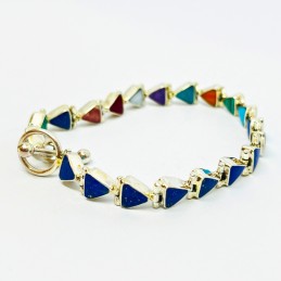 PULSERA TRIÁNGULOS REVERSIBLE