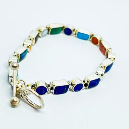 PULSERA CÍRCULOS Y RECTÁNGULOS REVERSIBLE