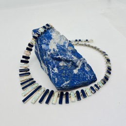COLLAR CLEOPATRA EN LAPISLÁZULI Y ÓPALO