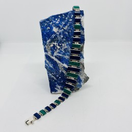 Pulsera Cleopatra en Lapislázuli y Malaquita