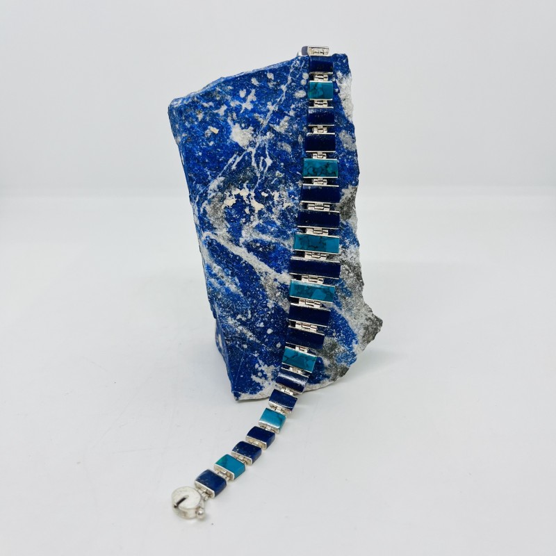 Pulsera Cleopatra en Lapislázuli y Crisocola