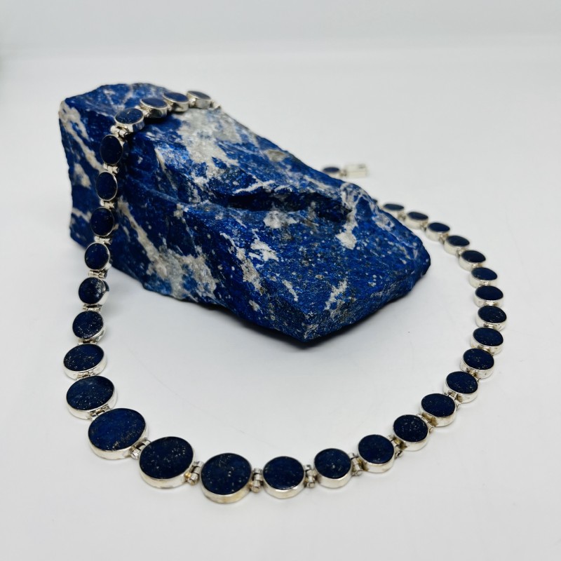 Collar Círculos en Degradé Lapislázuli