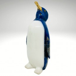 Pingüino Esculpido en Lapislázuli 16 cm