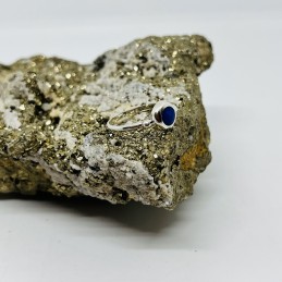 Anillo Círculo Bisel en Lapislázuli o Malaquita