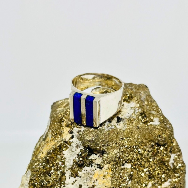 Anillo en Lapislázuli con División Doble Anillo en Lapislázuli con División Doble