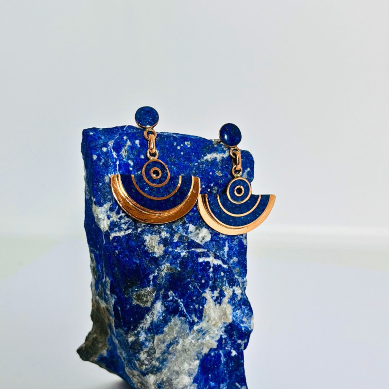 Aros Presión Colgante Tumi en Cobre