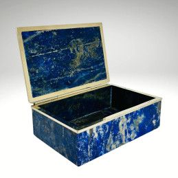 Caja en Lapislázuli con Bisel en Alpaca