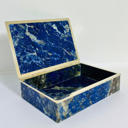 Caja en Lapislázuli con Bisel en Alpaca