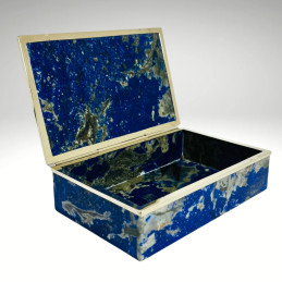 Caja en Lapislázuli con Bisel en Alpaca