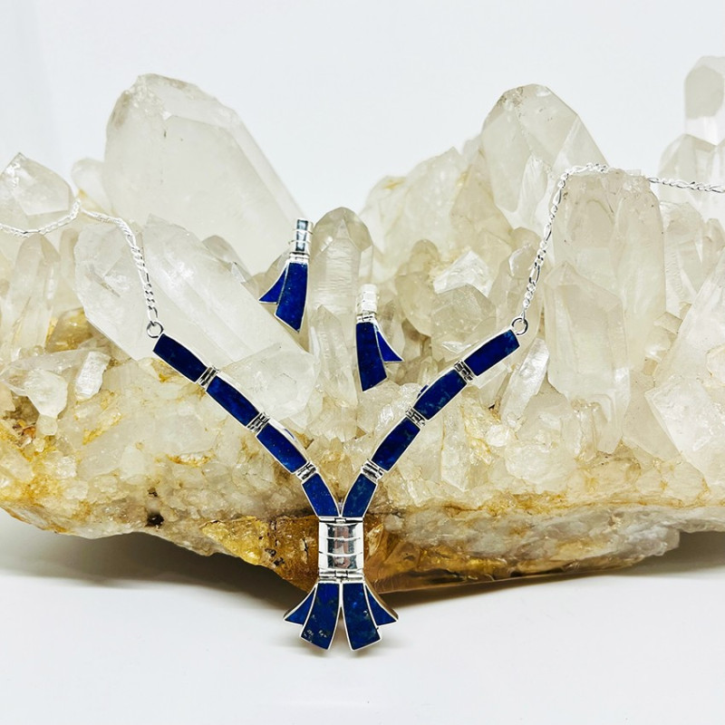 Sets Gozne Semicollar + Aros en Lapislázuli