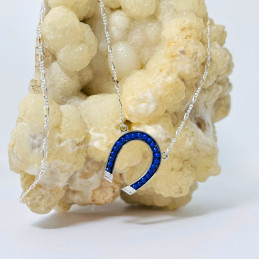 Colgante con Cadena Herradura en Lapislázuli