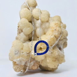 Colgante con Cadena Ovoide en Lapislázuli
