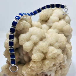 Pulsera Cuadrillé Reversible en Lapislázuli y Diferentes Piedras