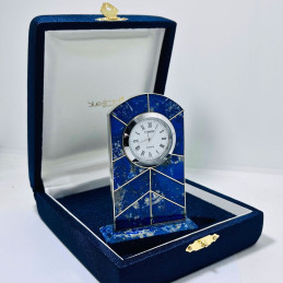 Reloj Torre Enchapado en Lapislázuli y Alpaca