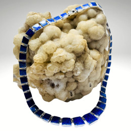 Collar Cuadrados Degradé en Lapislázuli