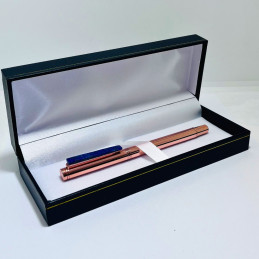 Lapicero Cobrizado con Aplicación en Lapislázuli