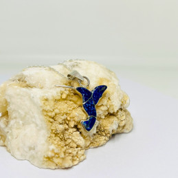 Colgante Colibrí en Lapislázuli con Cadena