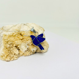 Colgante Colibrí en Lapislázuli con Cadena