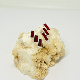 Aros Azteca en Jaspe Rojo