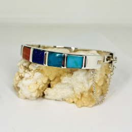 Pulsera Esclava con Cadena en Diferentes Piedras