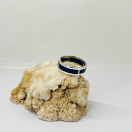 Anillo Lazo en Plata y Lapislázuli